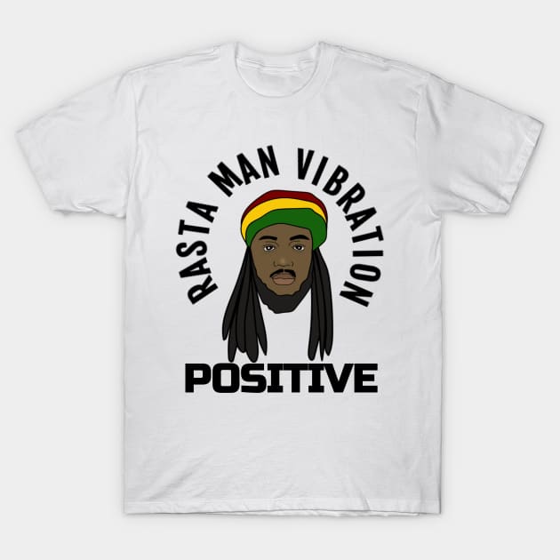 Positive vibration, Rastafari, Ethiopian, Reggae, Rasta T-Shirt by alzo